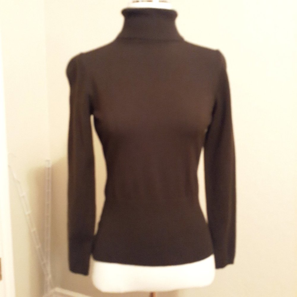 Loft turtleneck brown long sleeve